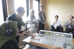 Kunjungan Rektor UIN Alauddin ke Studio Syiar FM (4)